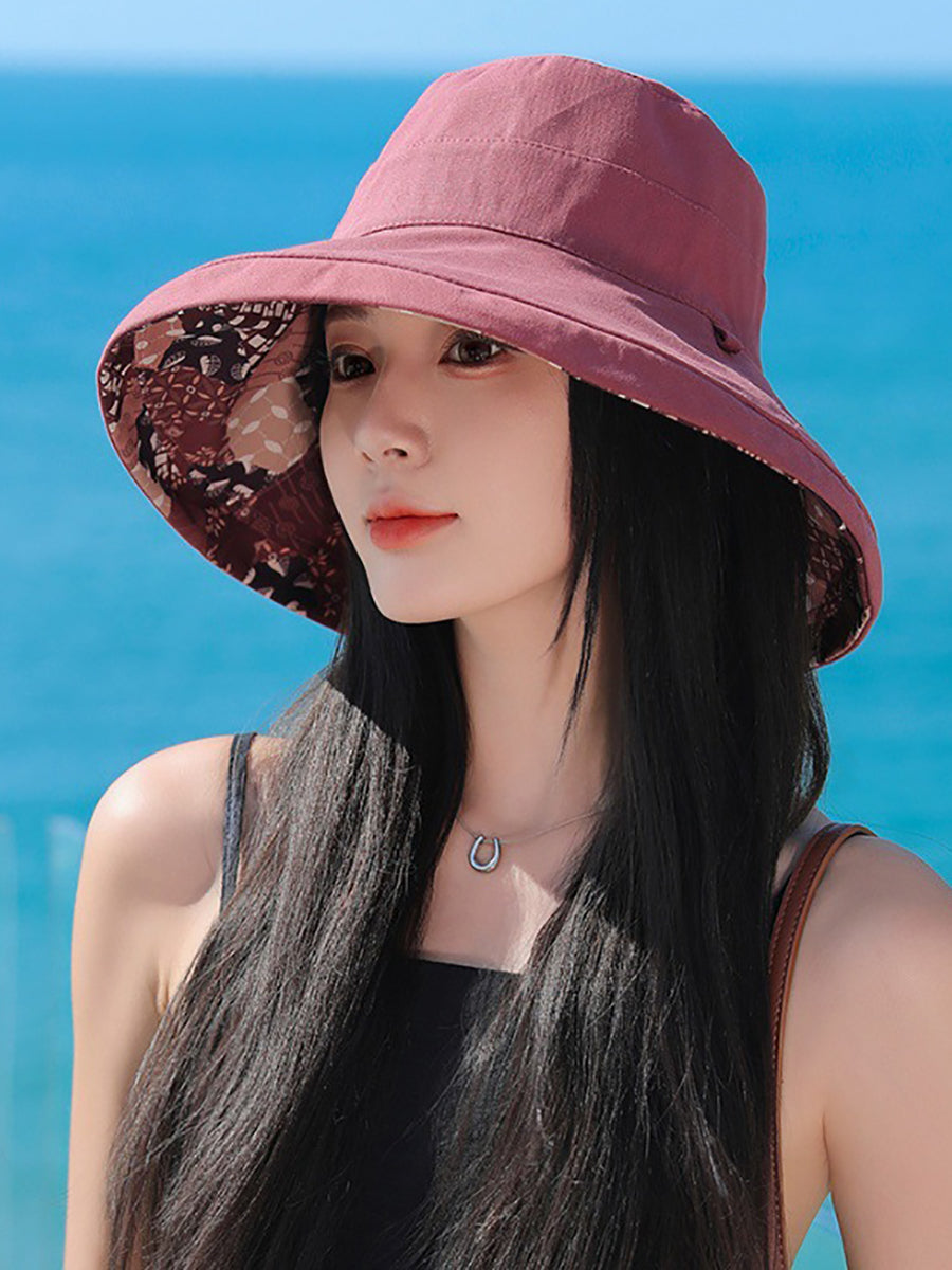 Women Casual Sunproof Dual-side Wearring Hat QW1037 Ada Fashion