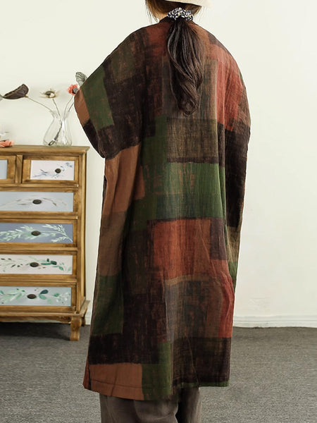 Women Autumn Ethnic 100%Cotton Long Padded Coat AI1062 JSHY