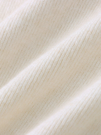 Elegant Grey High-Neck Buttoned Decor Long Sleeve Knit Sweater AN1050 Genistyle Shop