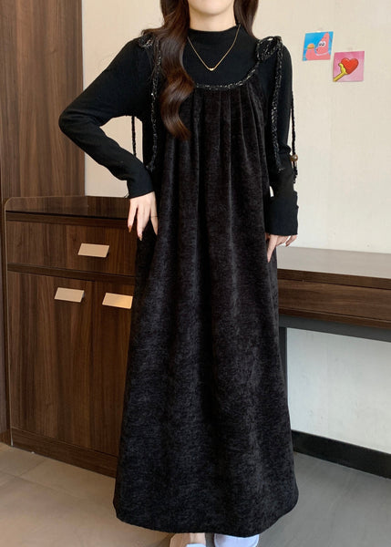 Set Silk Up Piece Velvet Outfits Coffee Lace French Spring Two FashionChic