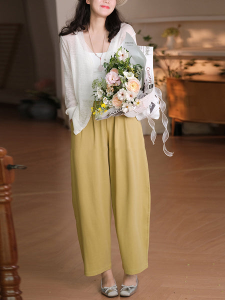 Women Spring Solid Casual V-Neck Knitted Shirt SC1009 Ada Fashion