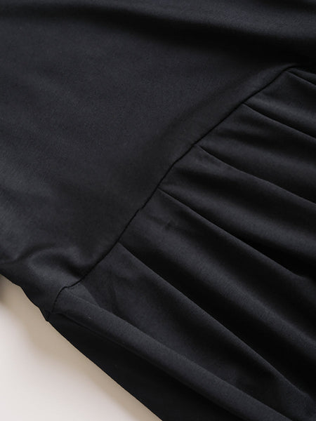 Plus Size Women Summer Solid Casual Cotton Dress PA1012 Ada Fashion