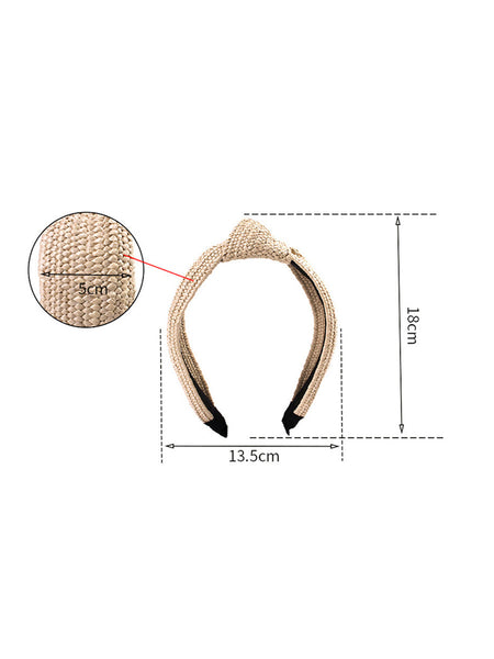Casual Knot Straw Woven Hair Band - 4 Pieces AT1073 bestseller