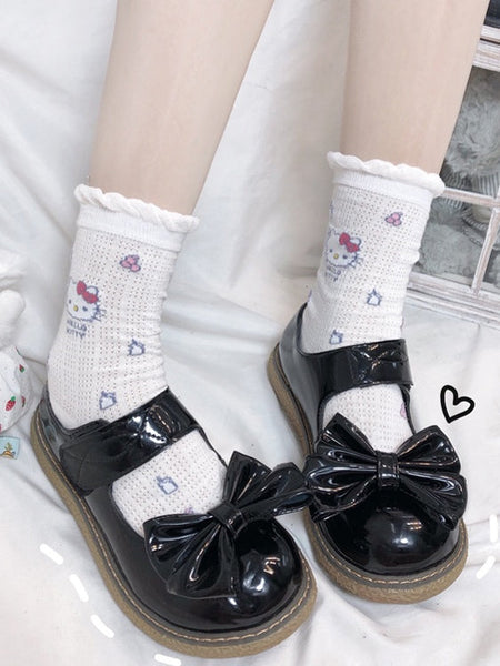 Pattern Ruffled Cotton Kitty/Bunny/Puppy 5 Options Socks Cuff Cute FashionChic