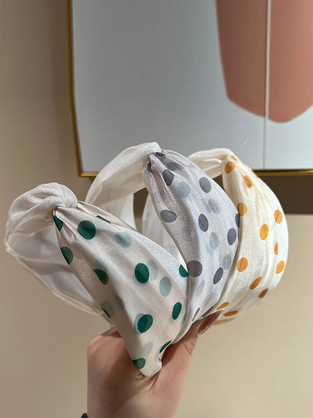 3 Pieces Set Women Artsy Dot Cross Hair Band AS1036 Ada Fashion