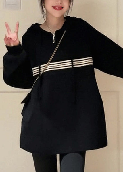 Women Apricot Hooded Zippered Pockets Sweatshirt Fall QX031 shopify