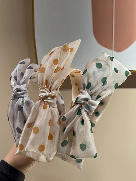 3 Pieces Set Women Artsy Dot Cross Hair Band AS1036 Ada Fashion