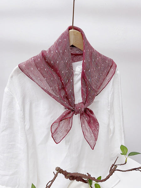 Vintage Stripe Women Casual Plaid Square Scarf FashionChic