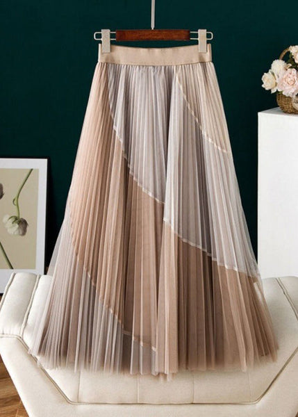 Vintage Purple Casual Print Pleated Fall Skirts AJ1007 shopify