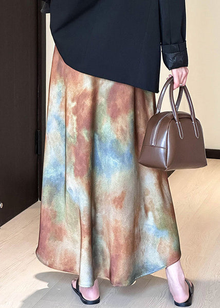 Bohemian Gradient Color Tie Dye High Waist Skirt Fall AF1030 HS-SKTS240914