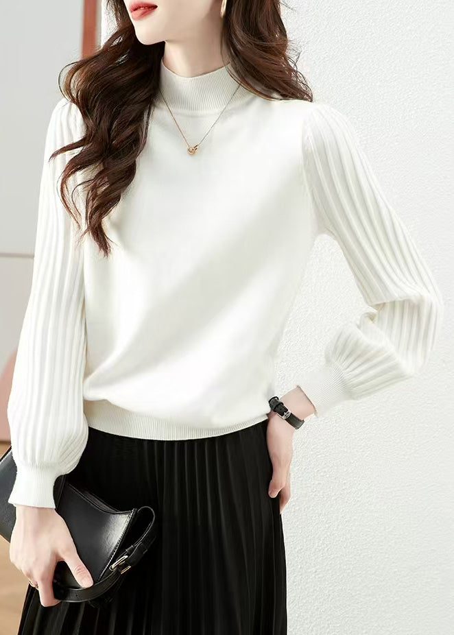 New Black Turtleneck Solid Knit Sweaters Fall QX032 shopify