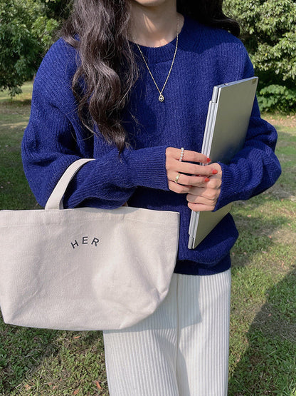 Cute Yellow Round-Neck Long Sleeve Sweater AN1041 Genistyle Shop