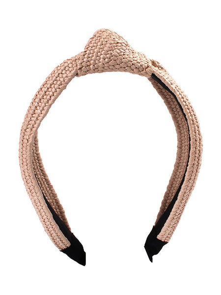 Casual Knot Straw Woven Hair Band - 4 Pieces AT1073 bestseller
