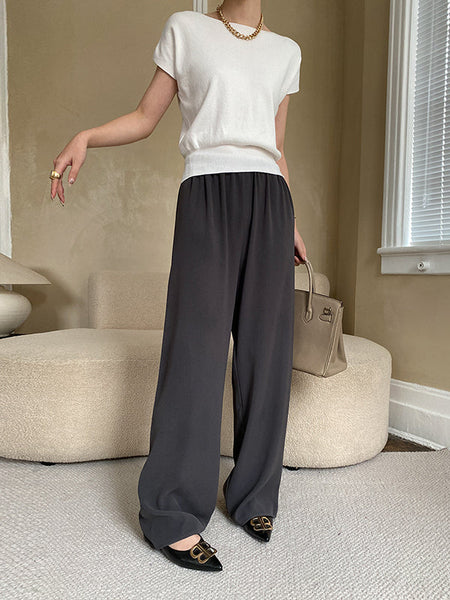 Pink Sleeve Top Short Knit Boat Loose Neck Stylish FashionChic