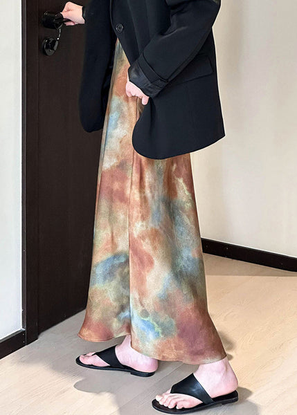 Bohemian Gradient Color Tie Dye High Waist Skirt Fall AF1030 HS-SKTS240914