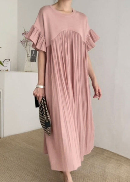 Dress Women Black Patchwork Sleeve Oversized Pleated Butterfly FashionChic