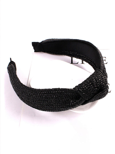 Casual Knot Straw Woven Hair Band - 4 Pieces AT1073 bestseller