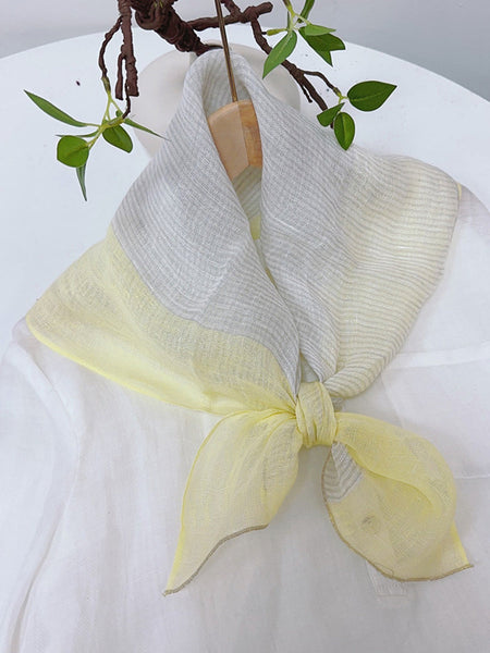 Vintage Stripe Women Casual Plaid Square Scarf FashionChic