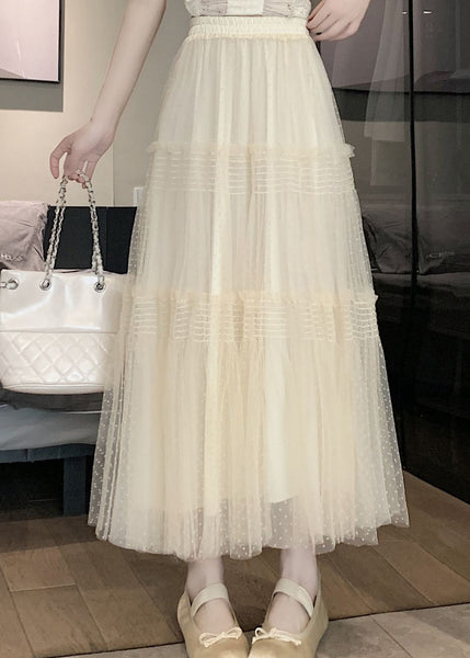 Women Black Ruffled Patchwork Elastic Waist Tulle Skirt Summer TT1006 shopify