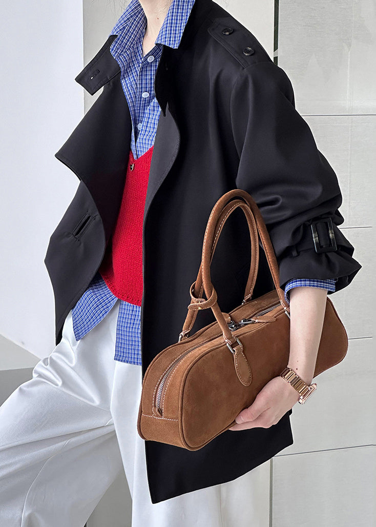 Black Button Cotton Coat Asymmetrical Long Sleeve AF1007 HS-CTS240914