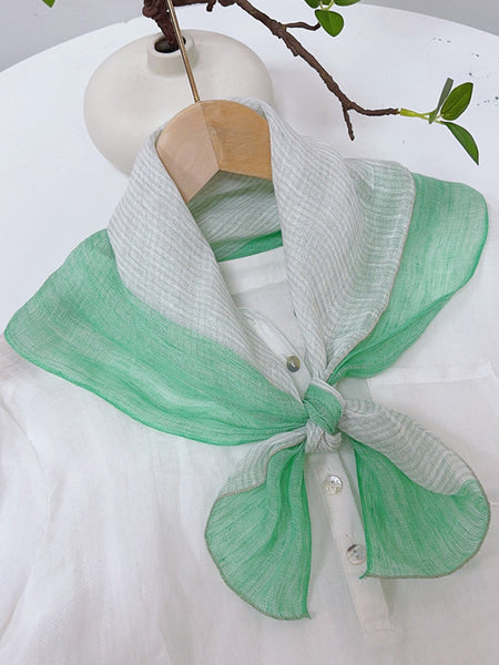 Vintage Stripe Women Casual Plaid Square Scarf FashionChic