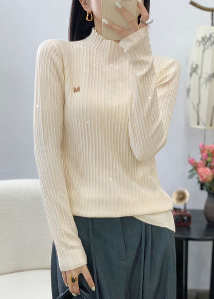 Stylish Red O Neck Sequins Wool Knit Sweater Fall QC026 shopify