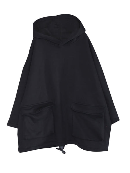 Plus Size Spring Casual Solid Color Flocking Sweatshirt Hoodie AV1001 Genistyle Shop