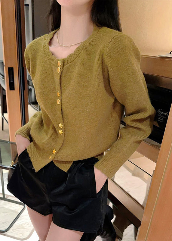 Chic Red O Neck Button Knit Cardigan Coat Fall QC046 shopify