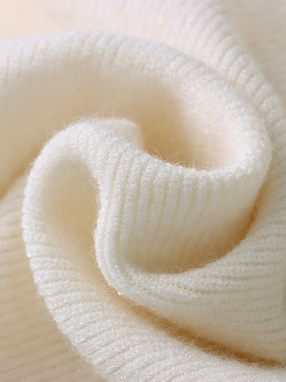 Elegant Grey High-Neck Buttoned Decor Long Sleeve Knit Sweater AN1050 Genistyle Shop