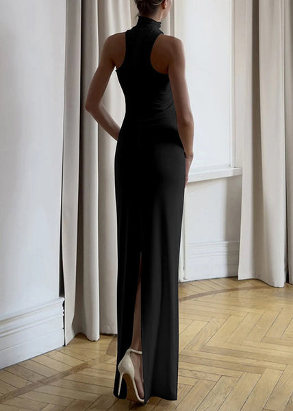 Summer Off Style Shoulder American Dress Long Halter Slim FashionChic