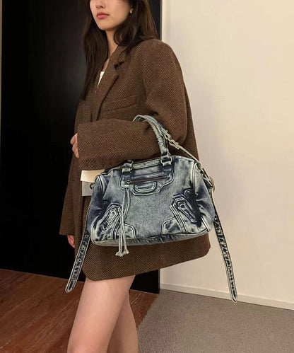 American Style Khaki Denim Carrying Crossbody Bag GG083 Bag-BGS240606