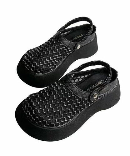 Apricot Sandals Platform Breathable Mesh Casual Splicing DD1043 Shoe-LX240605