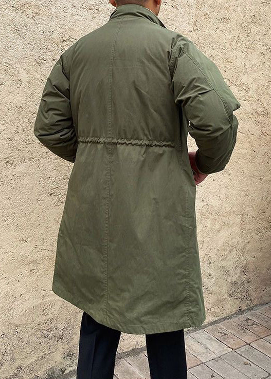 Army Green Pockets False Two Pieces Men Parkas Winter RJ010 ABC