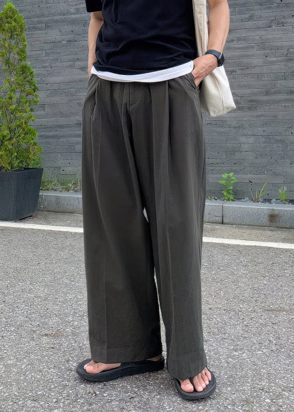 Pants Mens Linen Art Summer Solid Pockets Apricot FashionChic