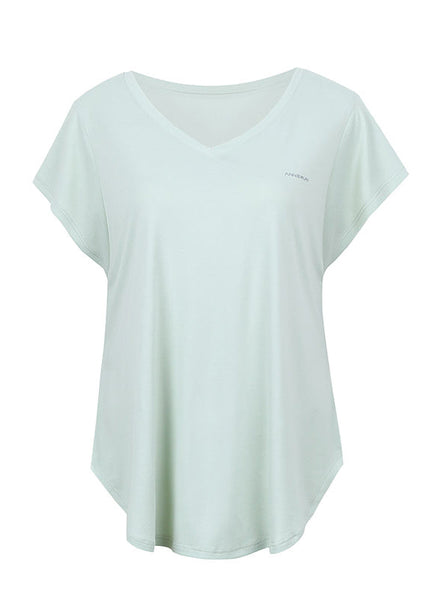 Light Patchwork Tank Yoga Tops Art Sleeve Green Short FashionChic