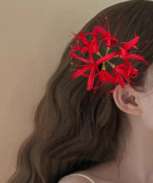 Art Pink Alloy Equinox Flower Hairpin AB1080 Genistyle Shop