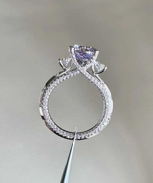 Art Purple Copper Zircon Rings AC1069 Genistyle Shop