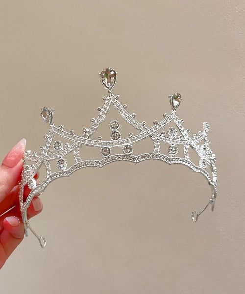 Out Alloy Zircon Hollow Crown Gold Beautiful FashionChic