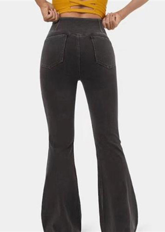 Beautiful Navy Versatile Denim Flare Bottoms Spring QQ1006 Ada Fashion