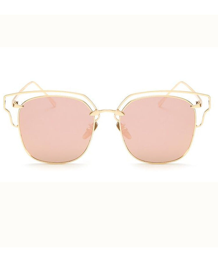 Beautiful Pink Vacation Beach Metal Sunglasses XS1048 Ada Fashion