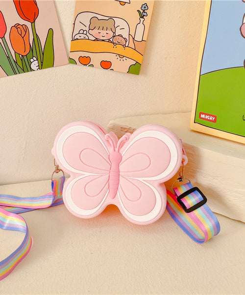 Beautiful Purple Butterfly Kids Girls Messenger Bag IU010 Bag-BGS240803