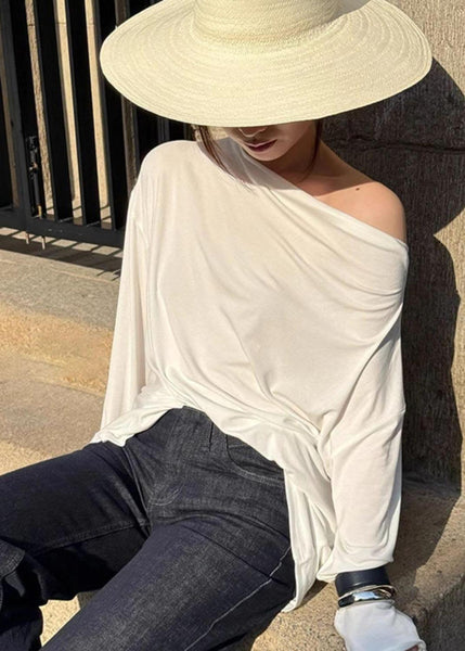 Tulle Patchwork Shirt Beautiful Top Summer Backless White FashionChic