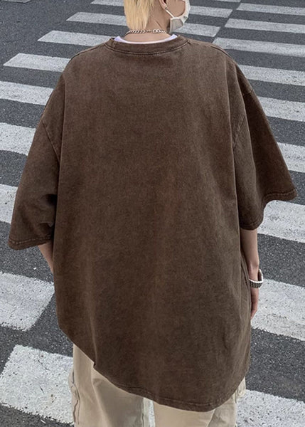 O Black T Cotton Graphic Mens Shirts Neck Design Original Half FashionChic