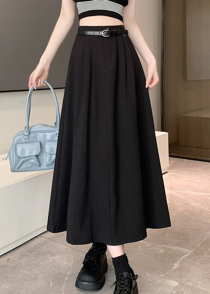 Black Stylish Exra Large Hem High Waist Skirt Spring QQ1003 Ada Fashion