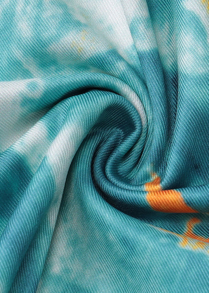 Strap Blue Up Dress Backless Sleeveless Lace Spaghetti FashionChic