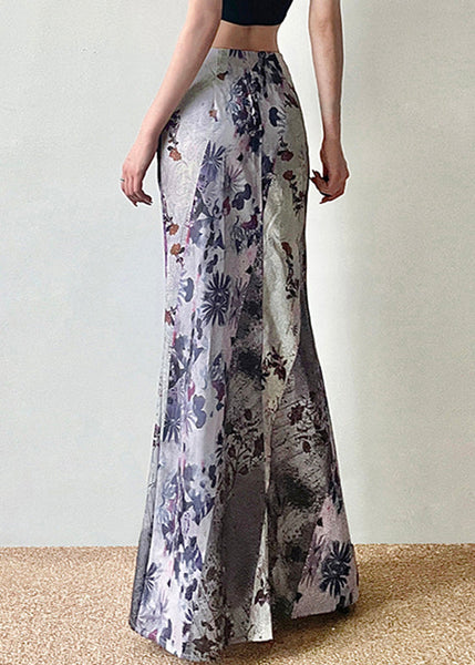 Skirts Waist Bohemian High Asymmetrical Print Patchwork Cotton FashionChic