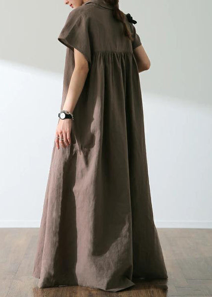 Dress Shirt Cotton Oversized Bohemian Summer Beige FashionChic