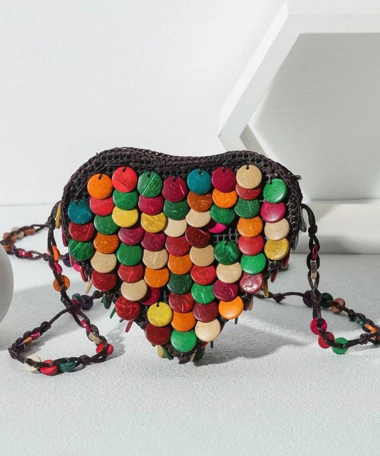 Bohemian Heart Handmade Beaded Diagonal Cross Bag HJ1043 Ada Fashion