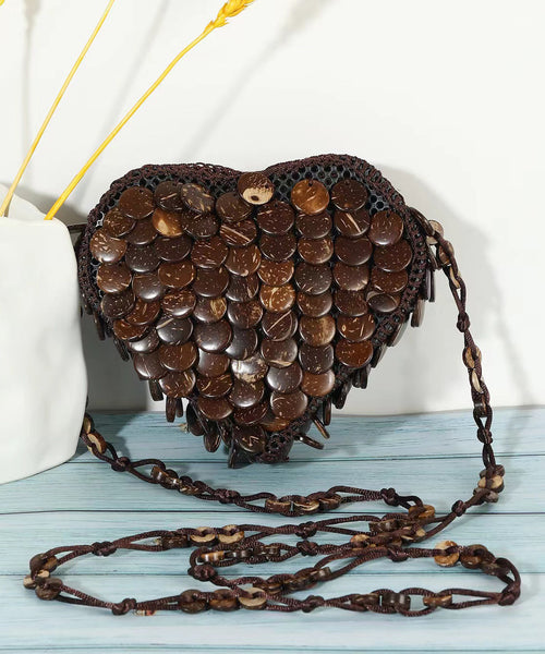 Bohemian Heart Handmade Beaded Diagonal Cross Bag HJ1043 Ada Fashion