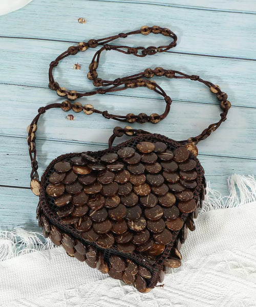 Bohemian Heart Handmade Beaded Diagonal Cross Bag HJ1043 Ada Fashion